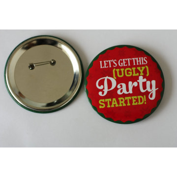 Party-Blech-Abzeichen mit Druck-Logo